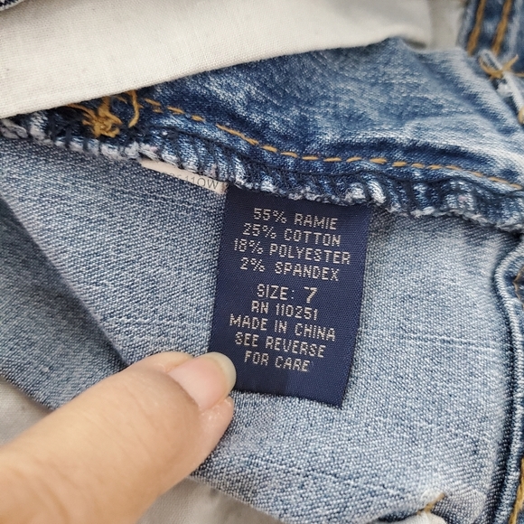 💕Angels Jeans Embroidered Enbelished Mini Skirt Size 7 L👀K 💕Angels - Picture 3 of 14